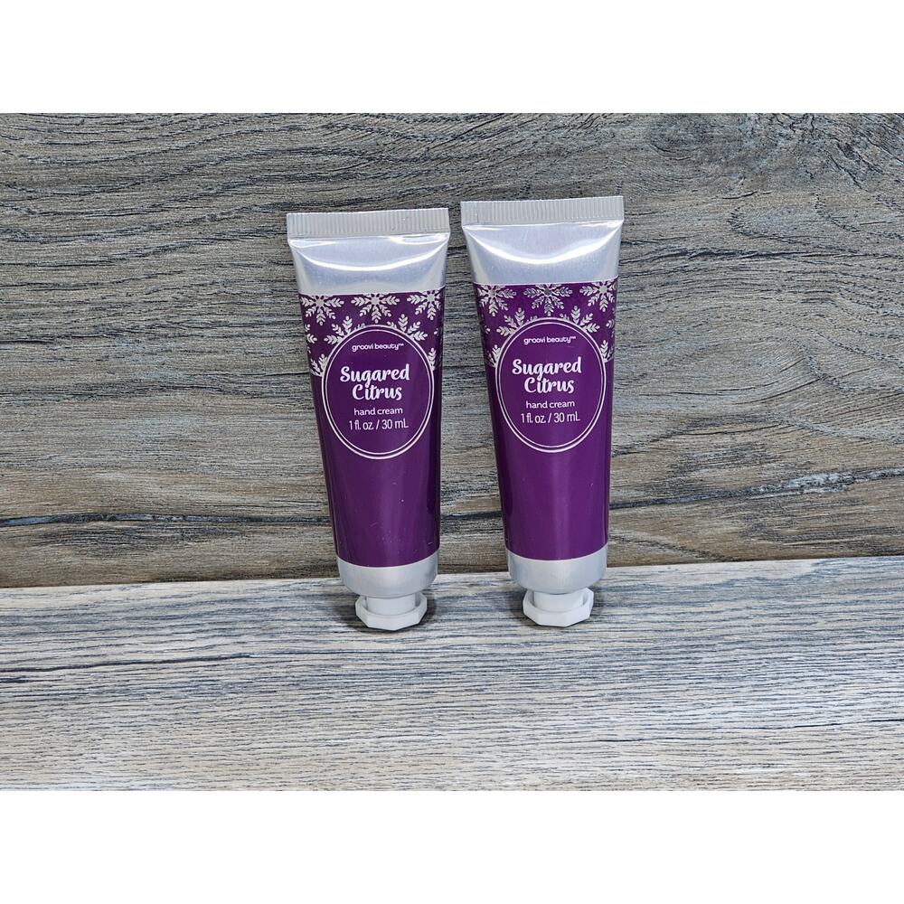 Groovi Beauty Sugared Citrus Hand Cream 1 fl oz each